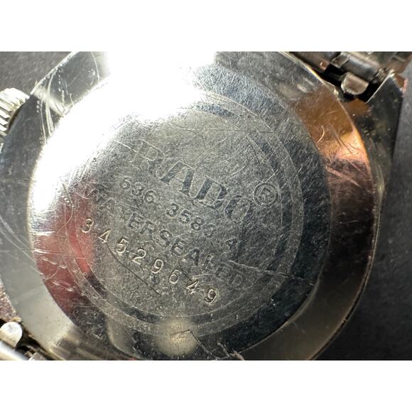 Vintage RADO VOYAGER Watch Automatic Day/Date Swiss 636.3583.4 Silver Tone - Picture 9 of 11